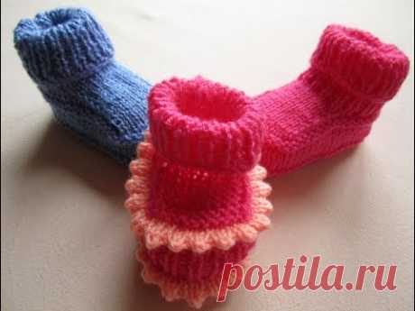 ВЯЗАНИЕ СПИЦАМИ САМЫХ ПРОСТЫХ ПИНЕТОК + с узором "ЗУБЧИКИ" для только начинающих!Knitting - YouTube
