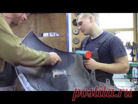 Горелка для пайки пластика. Body repair after an accident.