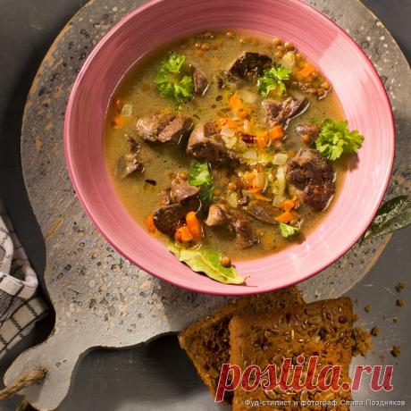 Суп с куриной печенью и чечевицей - Пошаговые рецепты, фото, видео на сайте Bonduelle.ru