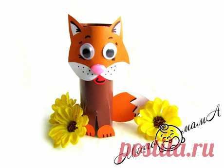 Кошка из цветной бумаги: красивая поделка, для которой требуется минимум материалов | Многомама | Яндекс Дзен