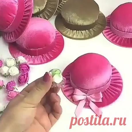 Игольница-шляпка своми руками