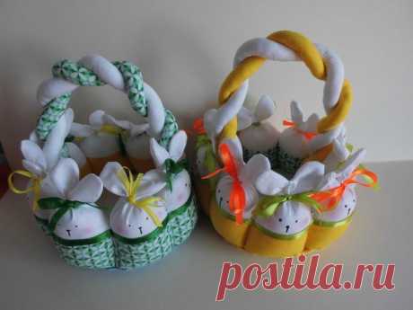 Пасхальные корзиночки и курочки / Прочие виды рукоделия / Шитье