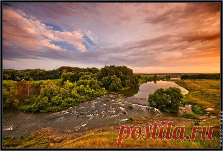 Река Красивая Меча, перекаты, с. Курапово фото высокого качества