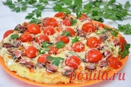 Картофельная пицца на сковороде
на 3-4 порции:
700 г очищенного картофеля,
Показать полностью…