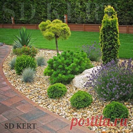 Як оформити клумби каменем: 28 фото-ідей | Ідеї декору