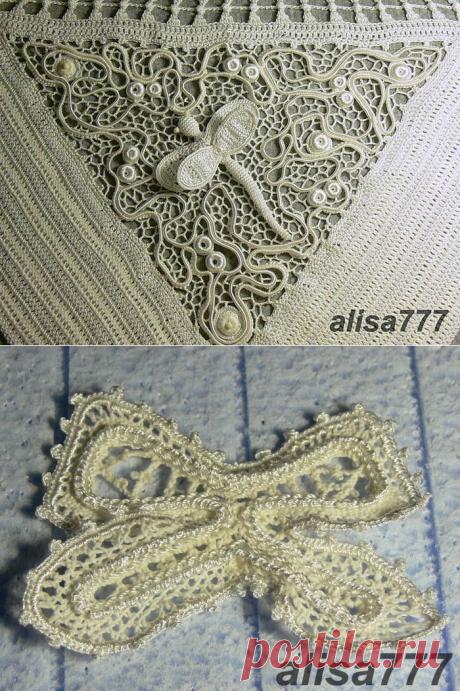 МАСТЕР-КЛАСС от Алисы 777... вставочки в полочку и спинку топа... ИК... необыкновенно красиво...