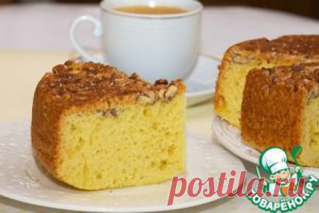 Пирог с грецкими орехами - кулинарный рецепт