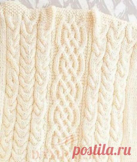 Теплый плед с косами | DAMские PALьчики. ru