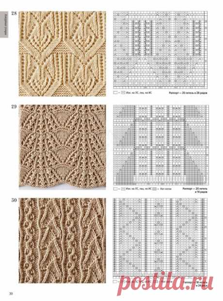 Большая книга японских узоров. Ажурные узоры. Часть 4