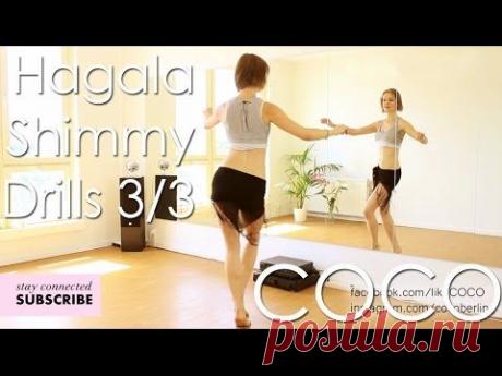 Bellydance DRILLS: Hagala, 3/4 Shimmy (pt 3 of 3) Coco Berlin