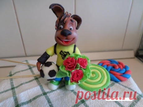 Дружок Барбоскин - лепим из мастики !