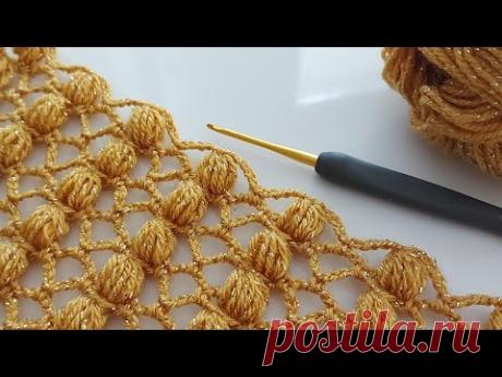 Прямоугольные шали для начинающих / Вязание крючком накидка, шарф