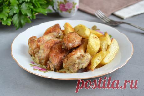 Куриные крылышки с луком и майонезом в духовке | Вкусные рецепты | Яндекс Дзен