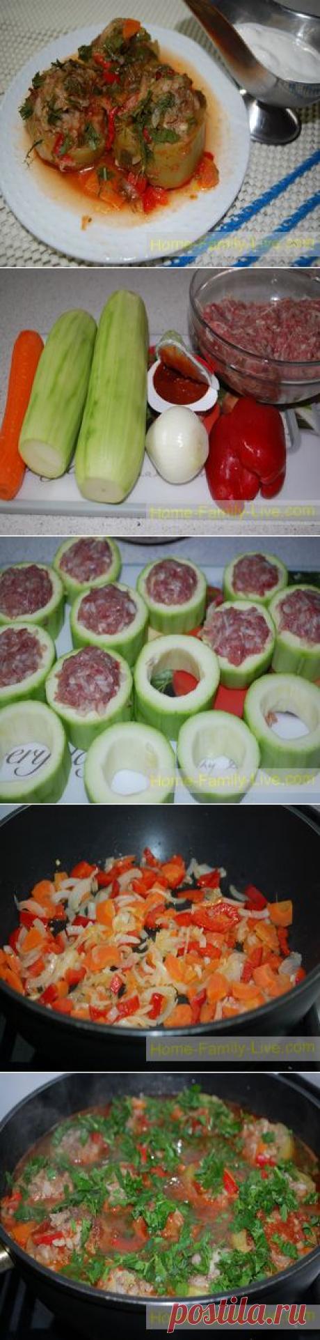 Кабачки фаршированные - Кулинарные рецепты