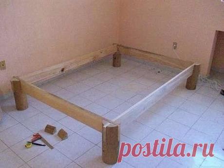 Кровать из натурального дерева своими руками
#прислал_подписчик@ruki_sdelaut