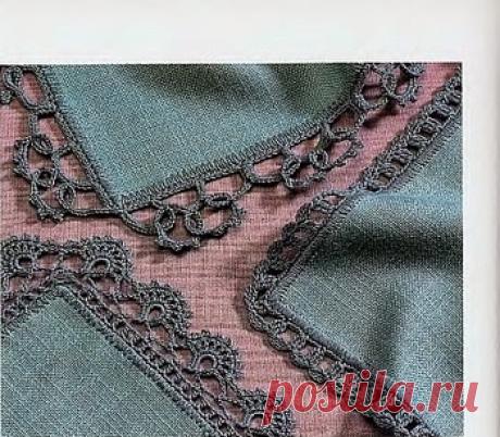 Ivelise Feito à Mão: Barradinhos Com Cantos De Crochê.Тесьма крючком.