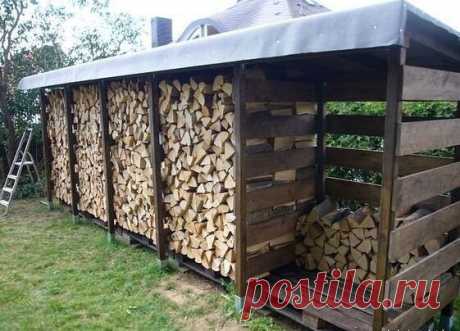 Аккуратный дровник