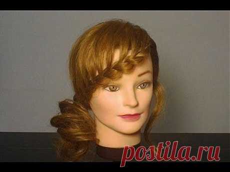 Прическа на длинные волосы с плетением. Braided hairstyles tutorial - YouTube