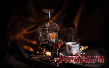 Nakhimov, кофе, коньяк, чашка, стакан обои, , картинки