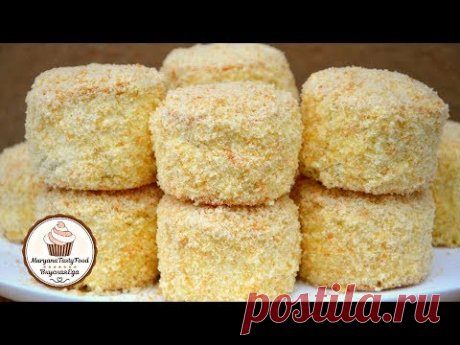 Бисквитные пирожные с масляным кремом☆ Cupcakes with butter cream ☆ Вариант рецепта (с пропиткой)