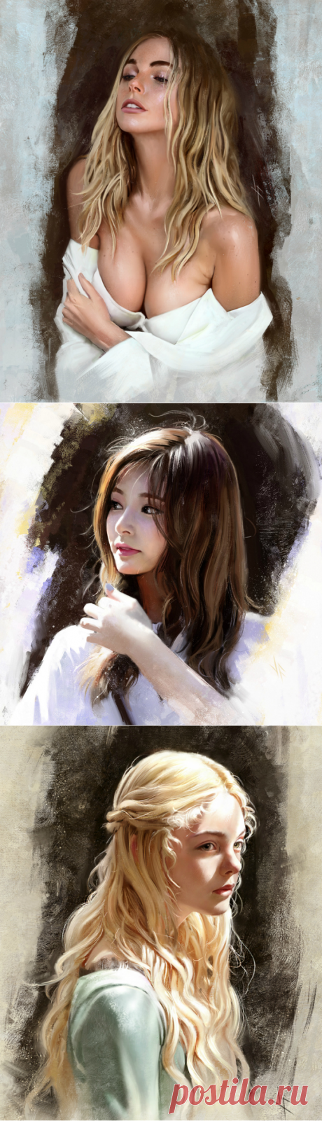 Женский портрет от Жюстин Флорентино (Justine Florentino)