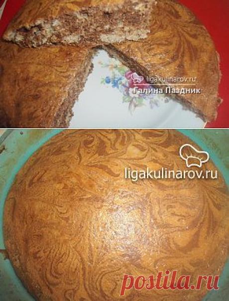 Манник "Зебра" с орехами и маком – рецепт с фото от Лиги Кулинаров, пошаговый рецепт