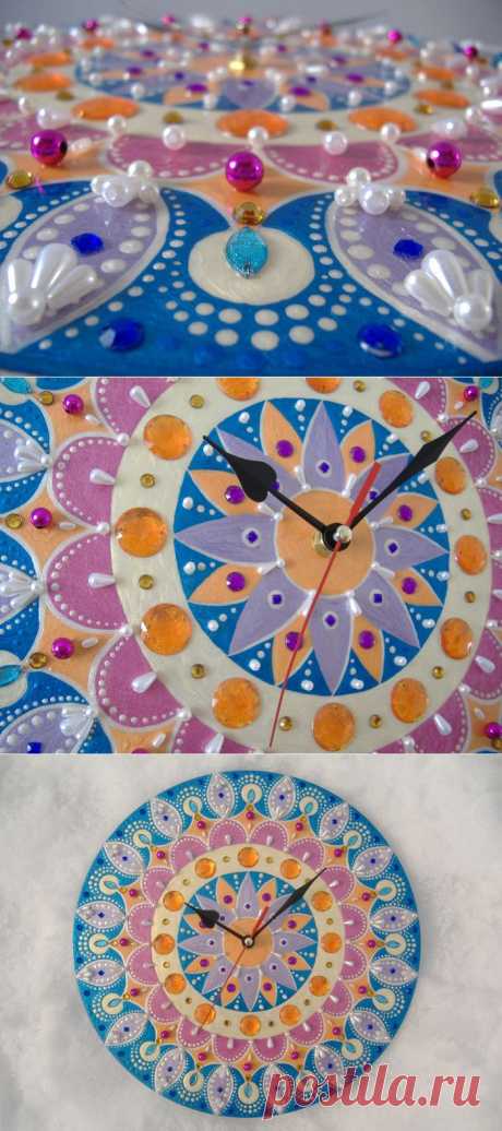 Часы-мандала "Жар-Птица".