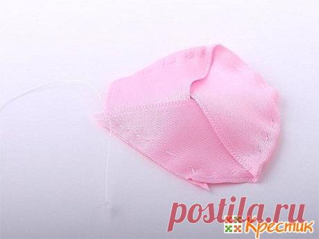 Роскошные розы из атласных лент: красота своими руками
