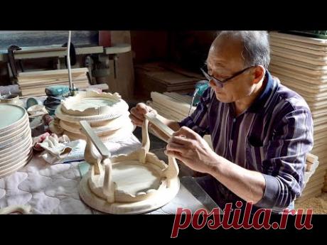 Корейский традиционный процесс массового производства обеденного стола. Мебельная фабрика