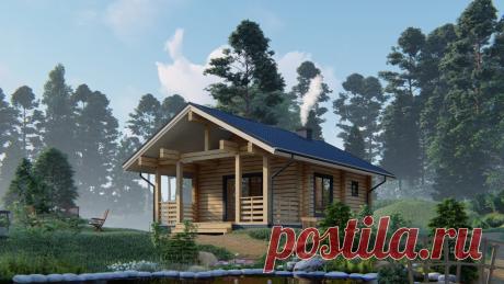 Баня из бруса «ББ-9» (8х6) — Ваши дома — доступные дома из дерева