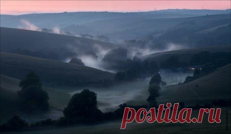 Dorset Smokies | Mist rising at dusk from the soft chalk hil… | Flickr