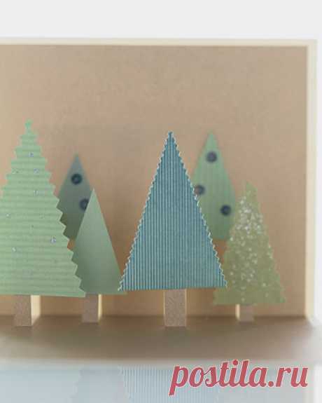 Рождественские открытки своими руками