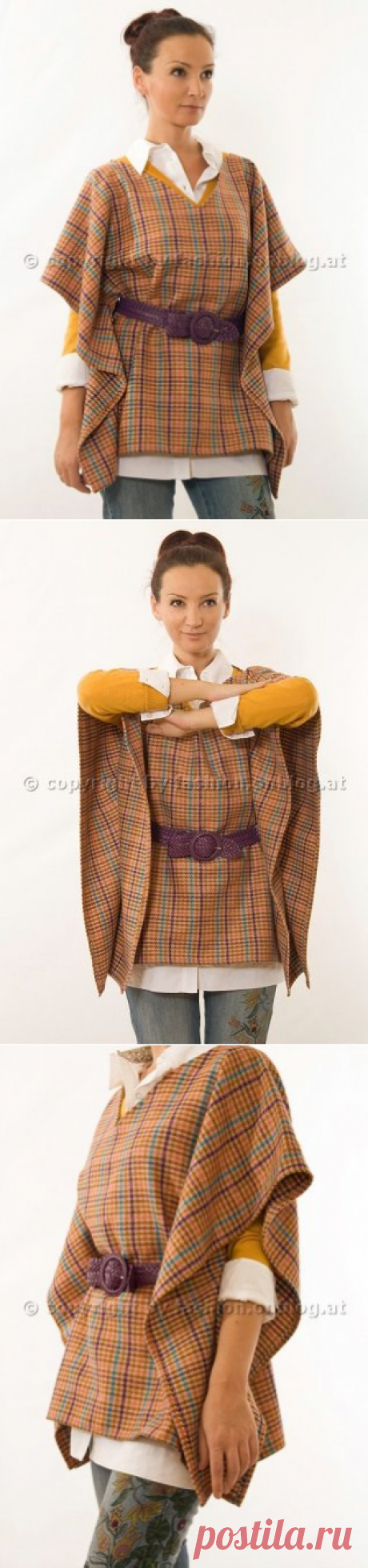 Пальто кейп: выкройка и ход работы по шитью