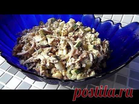 Вкусно#САЛАТ С САЙРОЙ за пять минут.