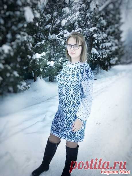 . Платье "Омела" по описанию Татьяны Чистяковой - Вязание - Страна Мам