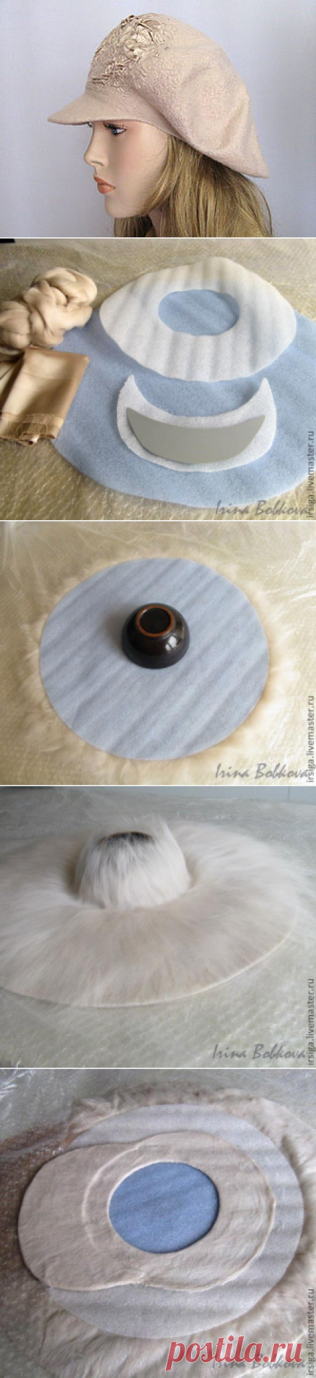 Цельноваляный козырек: мастер-класс - Ярмарка Мастеров - ручная работа, handmade