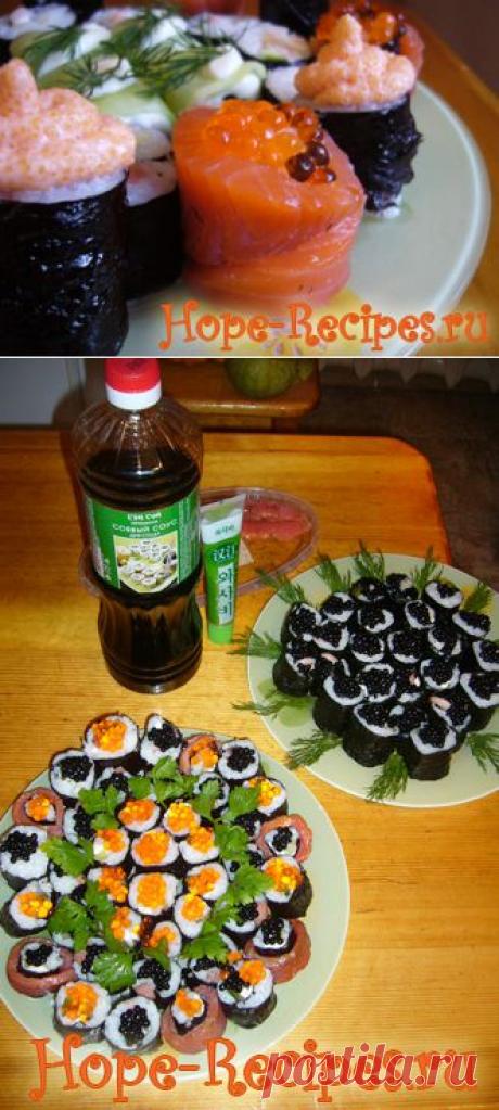 Идеи для праздничного стола — роллы! © Кулинарный блог #Рецепты Надежды