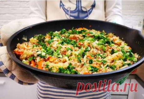 Рецепт вкуснейшей гречки по-болгарски. Съедается сразу же!