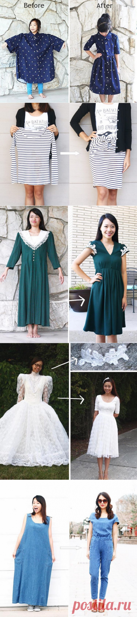 Мама-дизайнер превращает старые вещи в стильные наряды для себя и дочерей