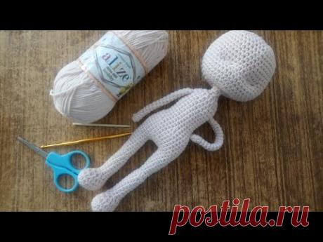 Кукла крючком. Часть 1. Вяжем ножки.