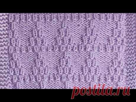 Рисунок для пледа для мальчика / Теневое вязание спицами.