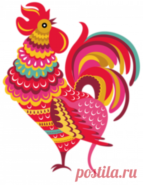Клипарт "СКАЗОЧНЫЕ ПЕТУХИ" -символ 2017 года