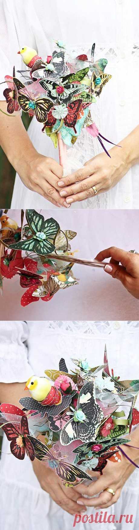 "Букет из бабочек" мастер-класс (трафик) / Аксессуары (не украшения) / Модный сайт о стильной переделке одежды и интерьера