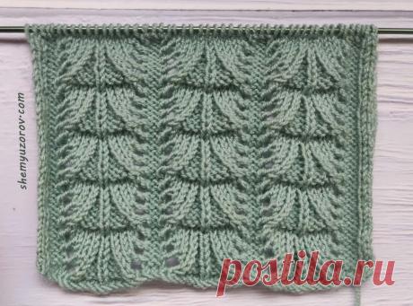 Фантазийный узор спицами