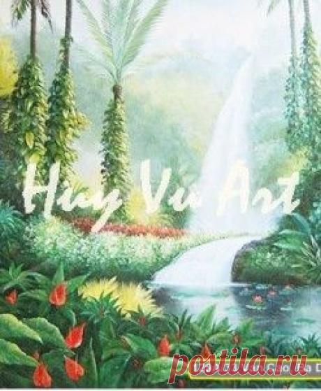 Tranh sơn dầu Huy Vũ bán giá gốc nổi tiếng giá rẻ tại Hà Nội