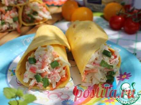 Мини-буррито "Фальшивый краб" – кулинарный рецепт