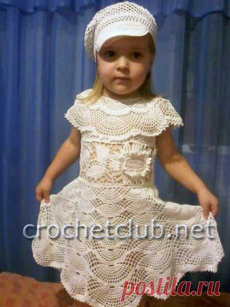 Костюм для девочки «Снежный» - Вязание Крючком. Блог Настика