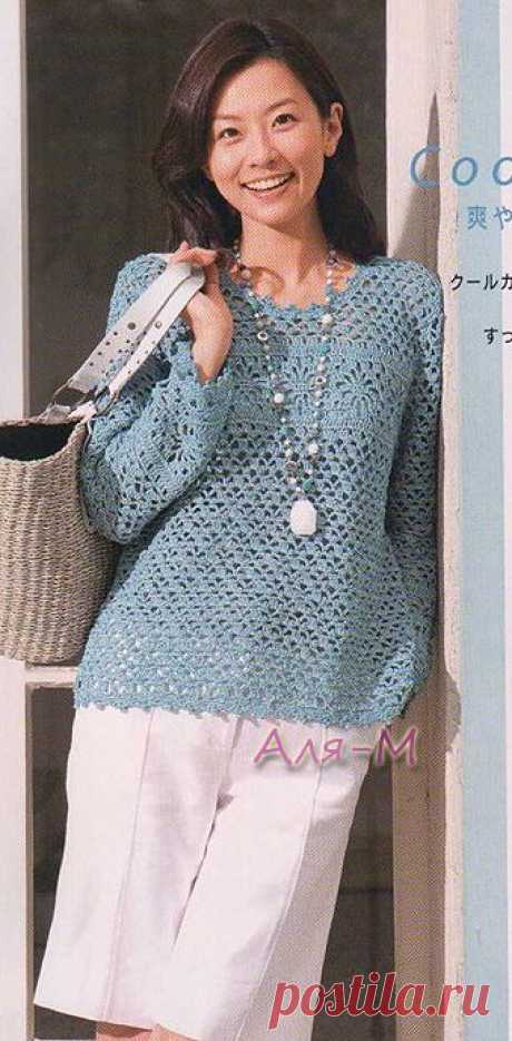 Вязание. Джемпер, крючок..