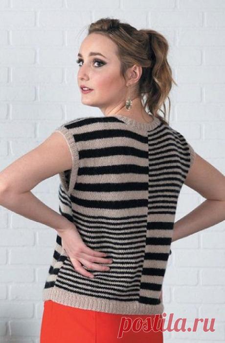 Топ «Retinal» в технике "интарсия". Спицами. / DAMские PALьчики. ru