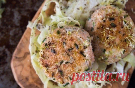 Котлетки их рыбы с капустой (калорий на 100г: 82 ккал) / Диетические рецепты